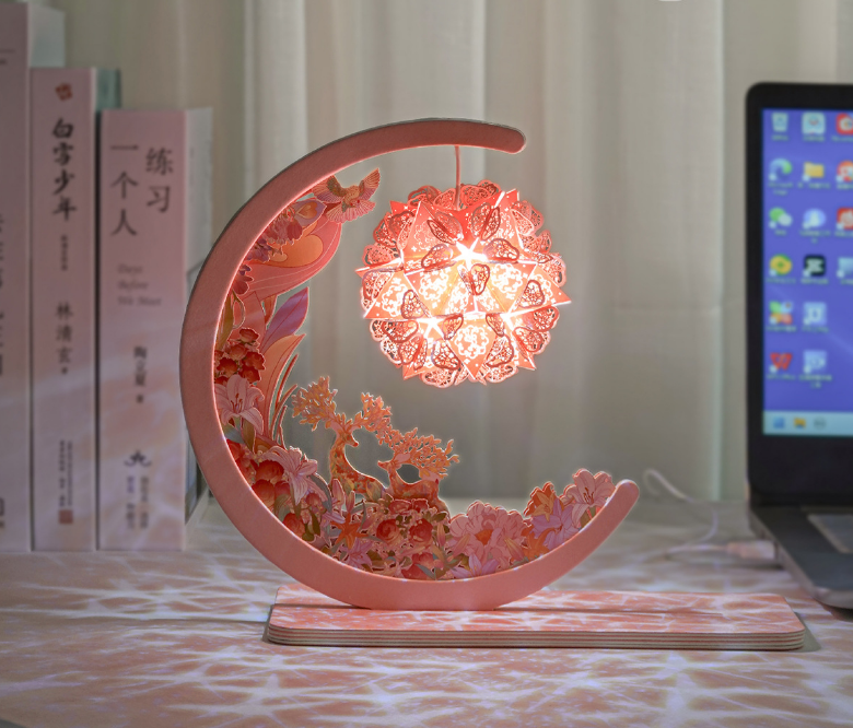 DIY Paper Carving Lamp Inspired by the Deer King – Blooming Deer