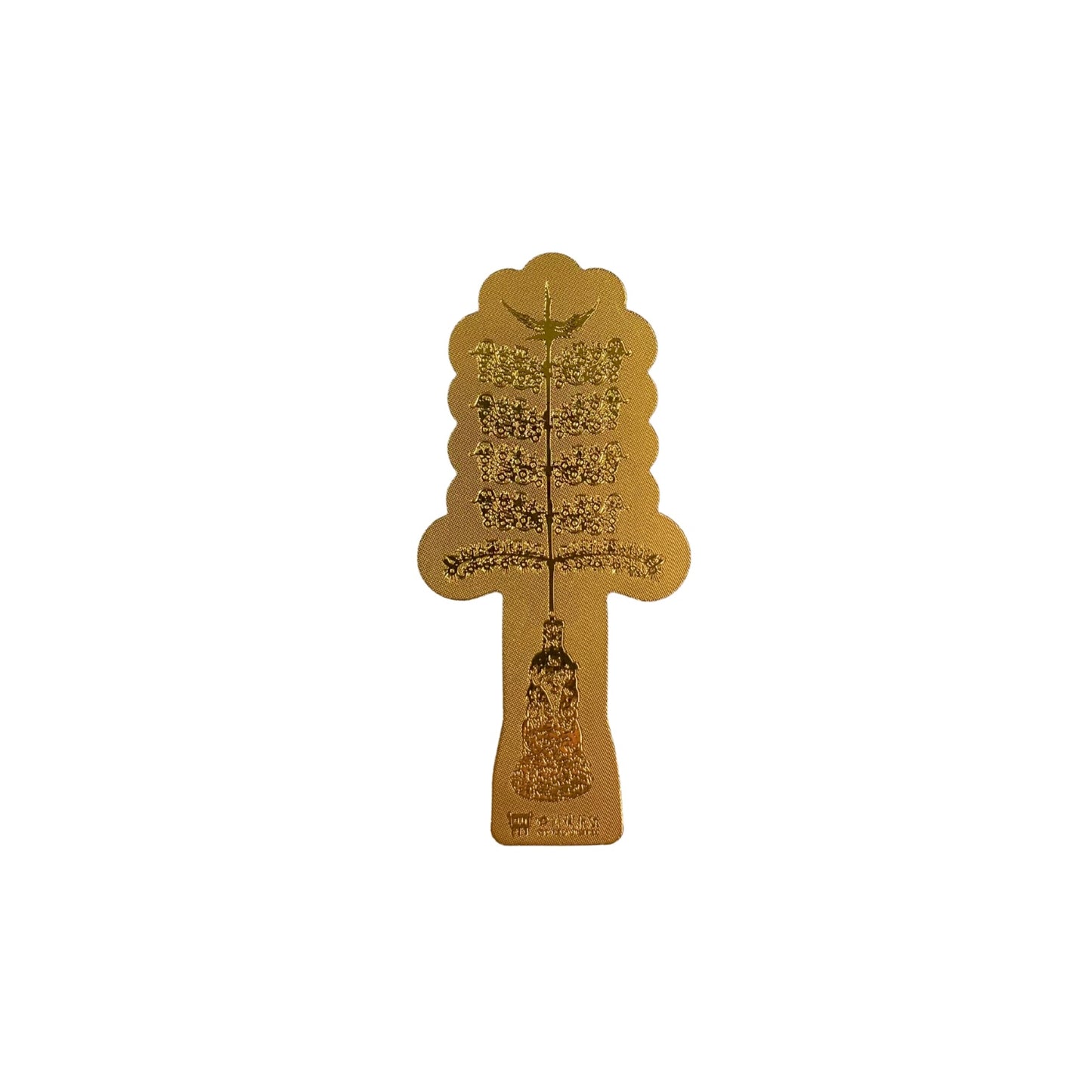 Certified 24K Gold Foil Phone Fortune Charm  |  Dual Blessing Collectible (Money Tree & Fu Gui Chang)