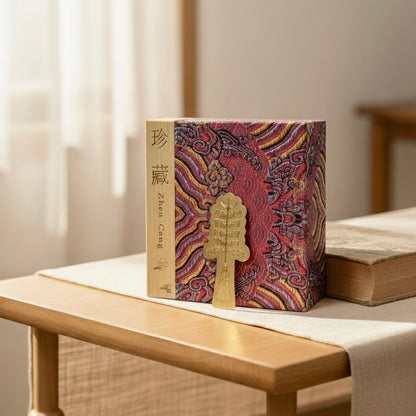 Certified 24K Gold Foil Phone Fortune Charm  |  Dual Blessing Collectible (Money Tree & Fu Gui Chang)