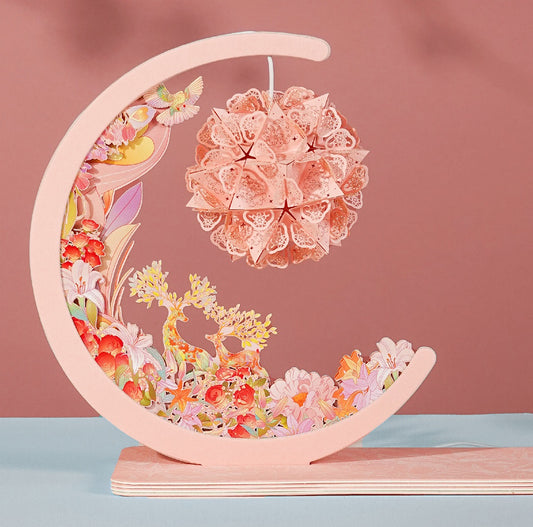 DIY Paper Carving Lamp Inspired by the Deer King – Blooming Deer