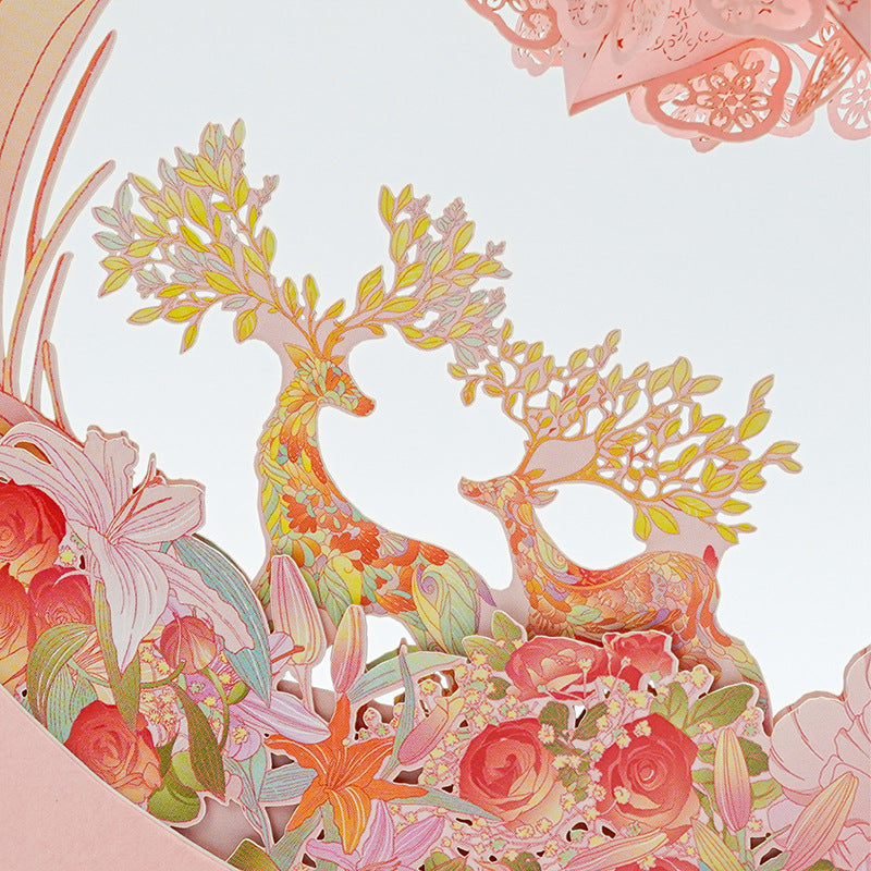DIY Paper Carving Lamp Inspired by the Deer King – Blooming Deer