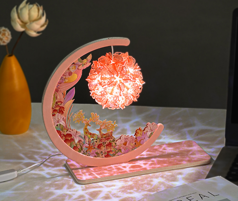 DIY Paper Carving Lamp Inspired by the Deer King – Blooming Deer
