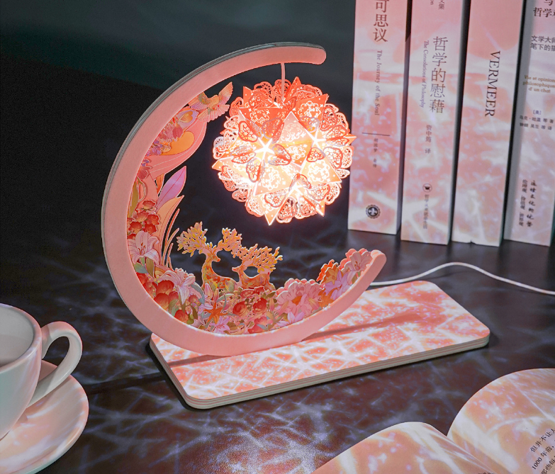 DIY Paper Carving Lamp Inspired by the Deer King – Blooming Deer